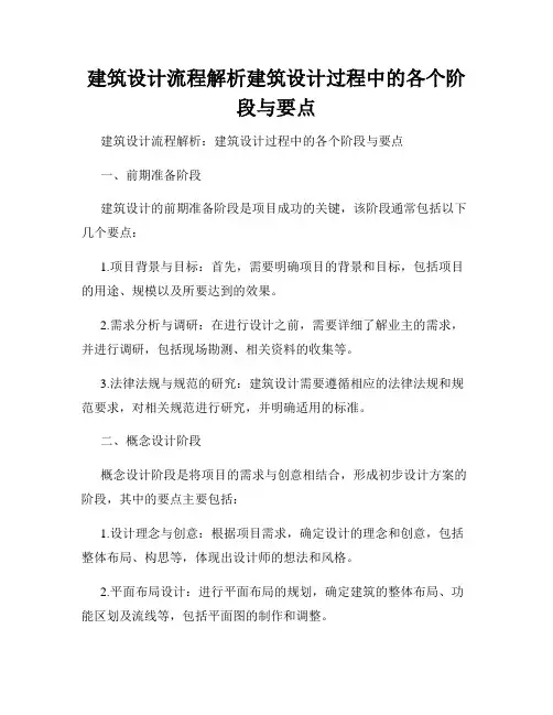 建筑设计流程解析建筑设计过程中的各个阶段与要点