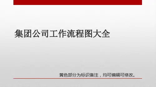 集团公司流程图大全(可编辑修改)