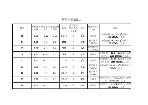 塔吊地基承载力附图