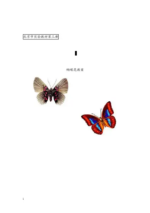 人教版小学音乐一年级下册《蝴蝶花》版优秀教案(重点资料).doc