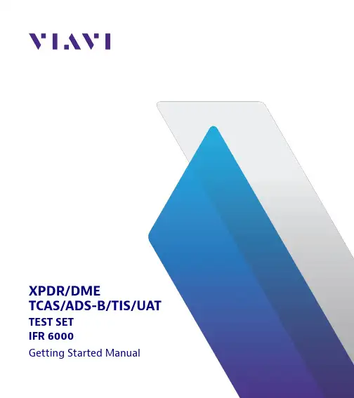 VIAVI Solutions IFR 6000 测试设备说明书