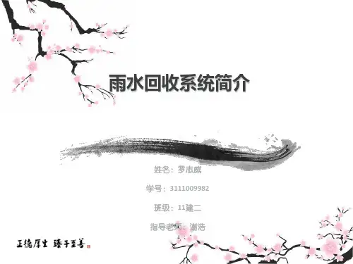 雨水收集系统分析
