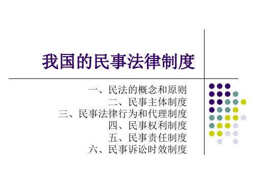 大学思修新民法课件