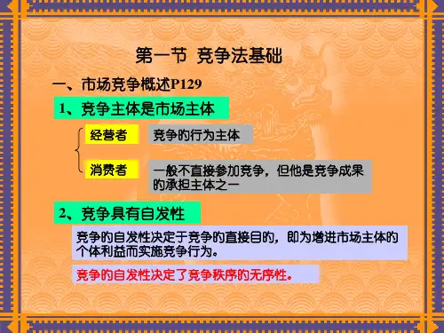 市场竞争法律制度