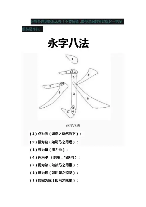 永字八法