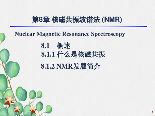 仪器分析第8章核磁共振PPT