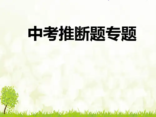 中考推断题专题复习-课件