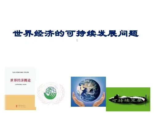世界经济的可持续发展问题ppt课件