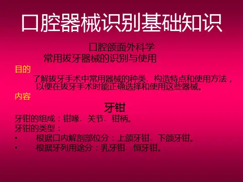 牙钳ppt课件