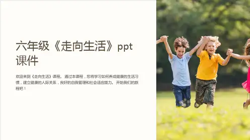 六年级《走向生活》课件