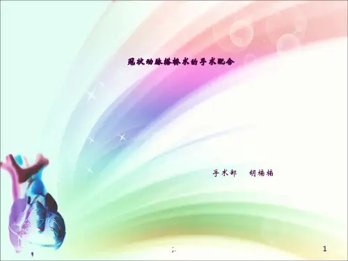 搭桥手术配合改ppt课件