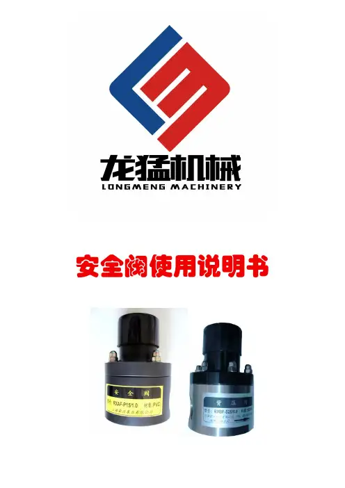 安全阀使用说明书