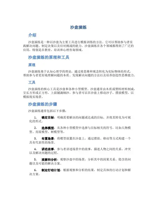 沙盘演练_精品文档