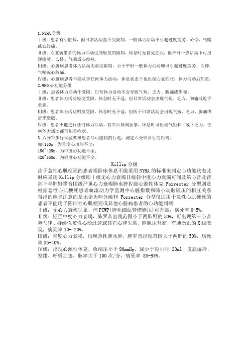 心衰分级