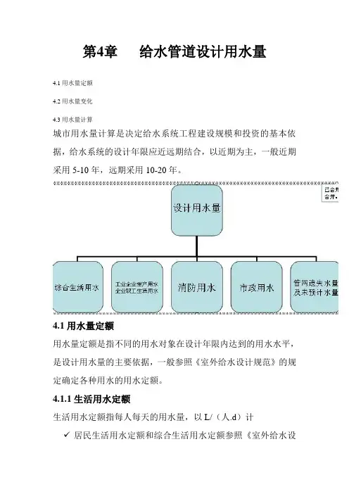 第四章第4章给水管道设计用水量