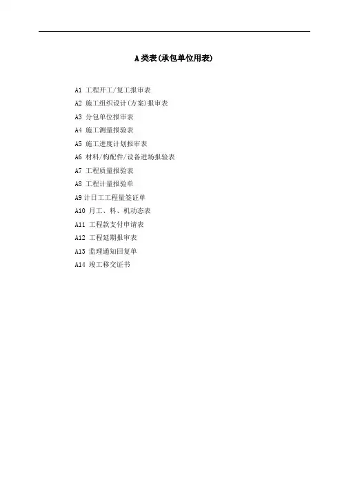 土地开发整理工程资料表格全套[详细]