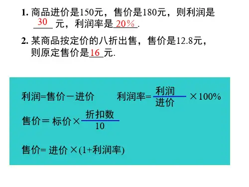不等式利润问题ppt课件