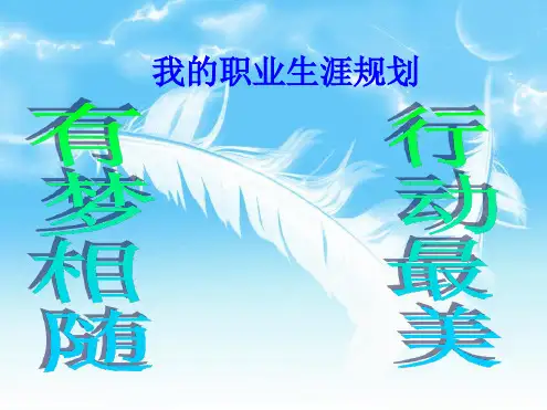 个人职业规划幻灯片