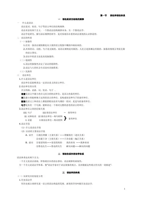 现代汉语语法