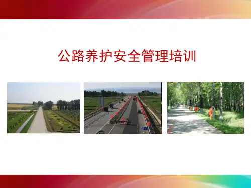 公路养护安全培训48501PPT课件