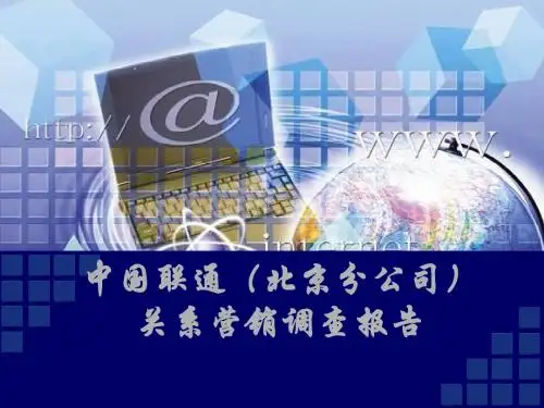 中国联通关系营销调查报告