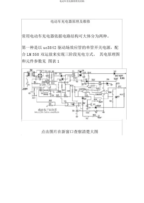 电动车充电器原理及结构