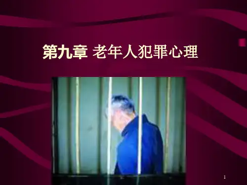 第9章 老年人犯罪心理