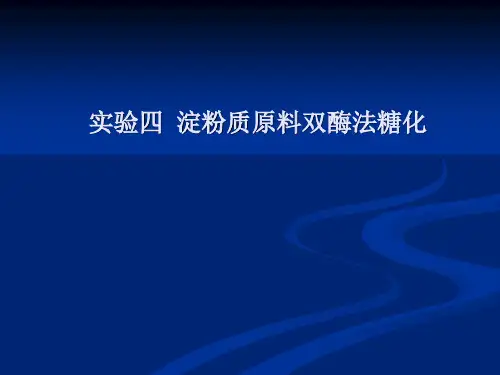 淀粉双酶法糖化
