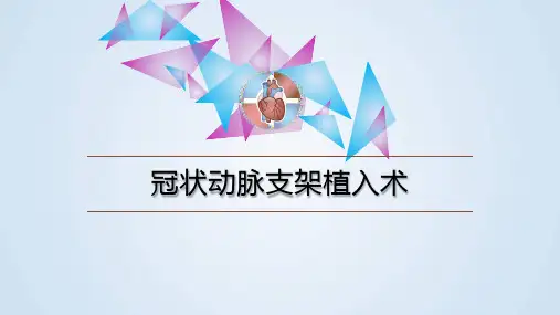 冠状动脉支架植入术PPT课件