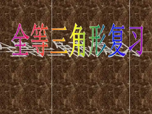 苏科版八年级上册第一章全等三角形复习课件