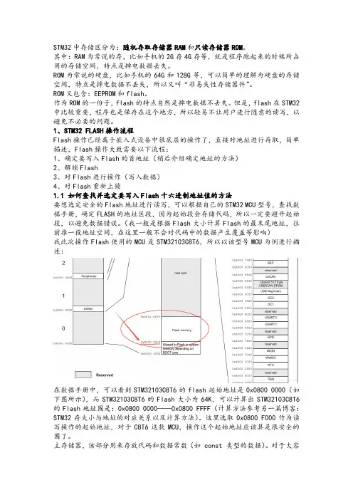 STM32片内FLASH特定地址写入数据不被擦除方法