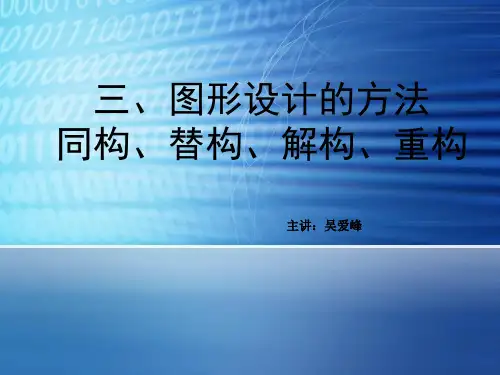 三、图形设计的方法同构、替构、解构、重构