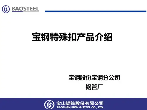宝钢特殊扣产品介绍概述.
