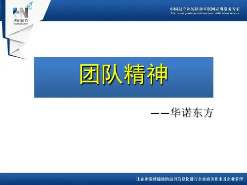 团队精神培训课程(PPT 35页)