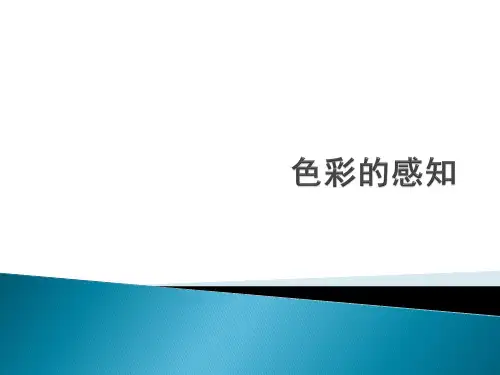色彩的感知