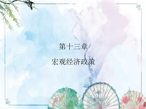【西方经济学 精品讲义】第十三章  宏观经济政策(改) 