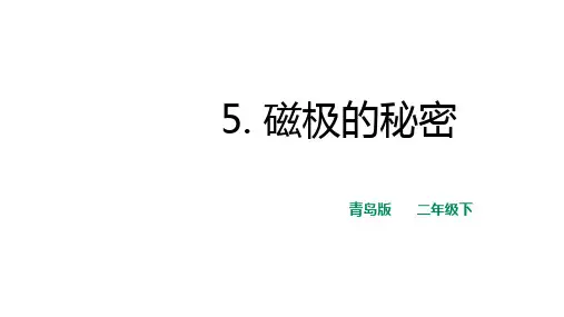 二年级下册科学课件-5.磁极的秘密青岛版(六年制)(共12张PPT)