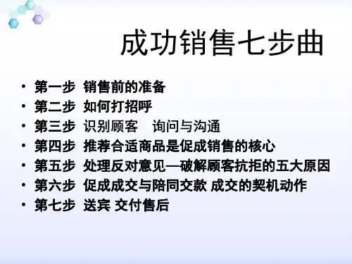 成功销售七步曲课件-精品资料