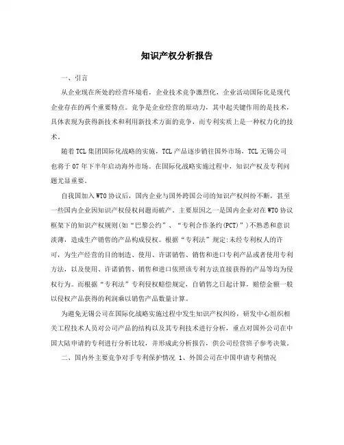 知识产权分析报告