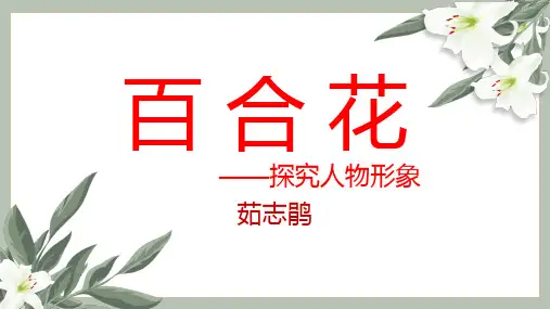 3.1《百合花》课件(共23张PPT)统编版高中语文必修上册