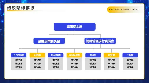 简约风人员组织架构图培训讲座课件PPT模板