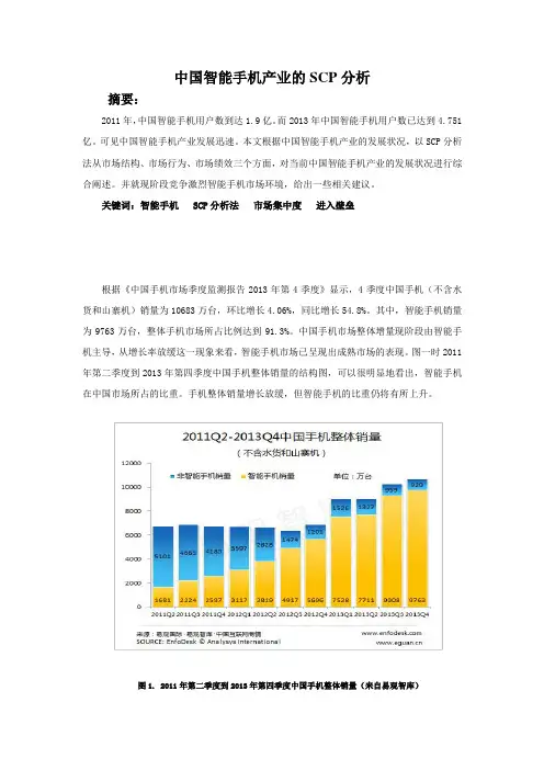 中国智能手机产业SCP分析