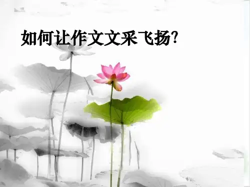 《高考考场快速作文法如何让作文文采飞扬》 PPT-PPT精美课件