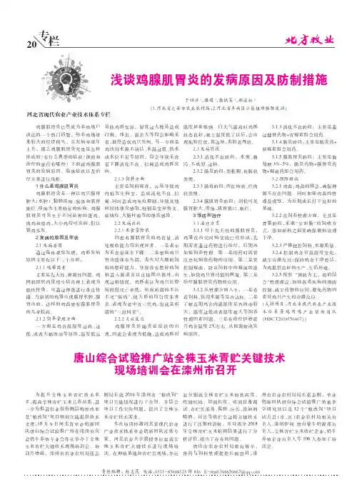 浅谈鸡腺肌胃炎的发病原因及防制措施