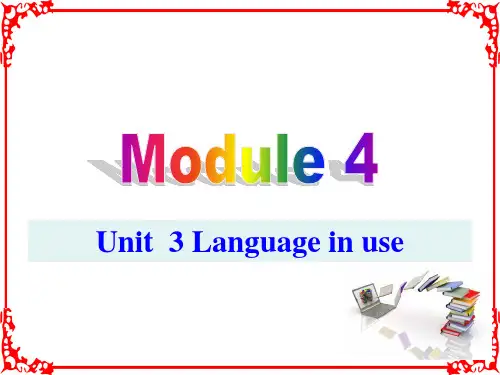 外研版英语八年级上册M4 U3课件