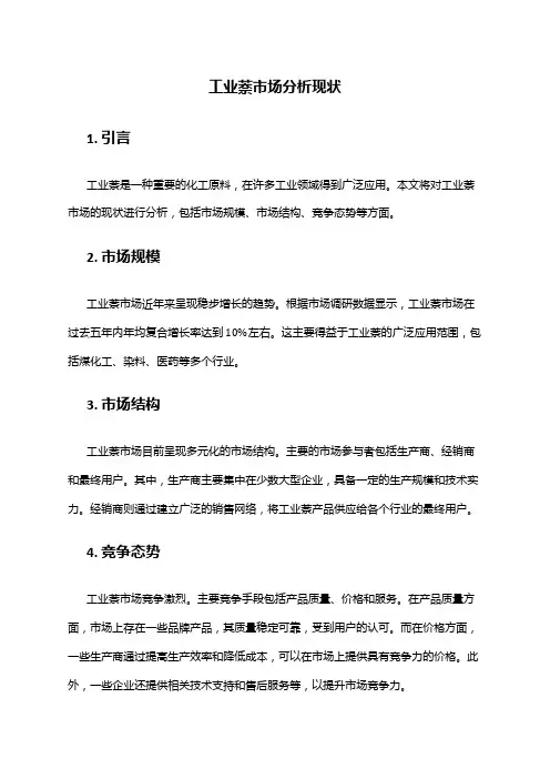 2024年工业萘市场分析现状