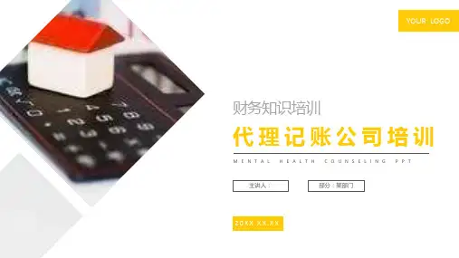 财务知识培训代理记账公司培训PPT模板课件