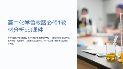 高中化学鲁教版必修1教材分析课件