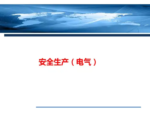 安全生产培训(电气)PPT课件