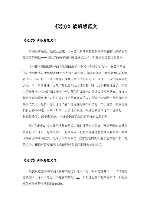 实用文_《远方》读后感范文